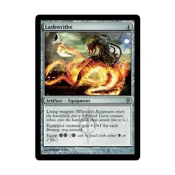 WOTC MtG New Phyrexia Lashwrithe (R) (Foil) EX - Image 1