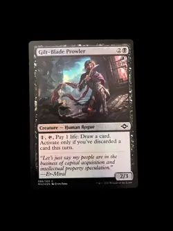 MTG Magic the Gathering Gilt-Blade Prowler (86/765) Modern Horizons 2 FOIL NM - Image 1
