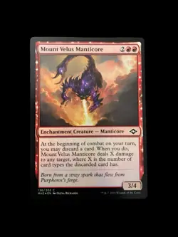 1xFOIL Mount Velus Manticore | MtG Magic Modern Horizons 2 MH2 | English | NM x1 - Image 1