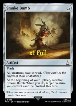 MTG Foil Universes Beyond: Assassin's Creed ACR Smoke Bomb MINT - Image 1