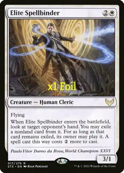 MTG Foil Strixhaven: School of Mages STX Elite Spellbinder MINT - Image 1