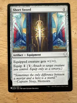 Short Sword - 229 - The List Reprints - Magic MTG - NM - Image 1