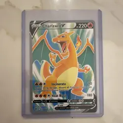 Pokemon Charizard V Full Art 220 HP Ultra Rare Holo Card 153/172 Brilliant Stars - Image 1