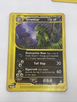 2002 Tyranitar 40/147 Aquapolis Non-Holo Rare Pokemon Card WOTC E-Reader HP/MP - Image 1