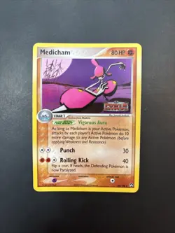 Pokemon TCG Medicham 34/108 Uncommon EX Power Keepers Card - Image 1