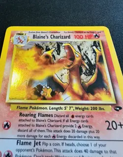 Blaine’s Charizard Holo 2/132 Gym Challenge Error Pokemon Card NM *CENTERED* - Image 3