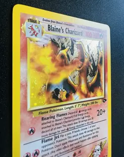 Blaine’s Charizard Holo 2/132 Gym Challenge Error Pokemon Card NM *CENTERED* - Image 4