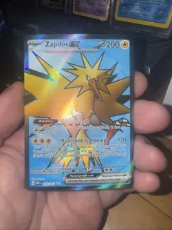 Pokemon Card - Zapdos ex Scarlet & Violet 151 192/165 Ultra Rare Full Art Holo - Image 1