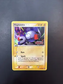 Pokemon TCG Magnemite Card 54/108 EX Power Keepers Holo Stamped - Image 1