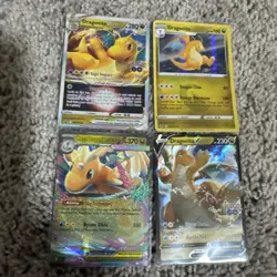 Pokemon Vstar V Ex (4 Card Lot ) Dragon Energy Dragonite - Image 1