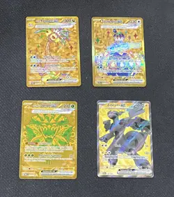Pokemon Card Lot NM Full Art Gold Ultra Rare Terapagos 173 Teal Mask Ogerpon 177 - Image 1