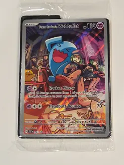 Team Rockets Wobbuffet Promo Card 203 Sealed Black Star Promo Full Art - Image 1
