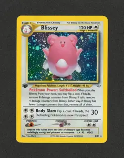 1st Edition Blissey Holo 2/64 Neo Revelation Pokemon Card NM/M *CLEAN* - Image 1