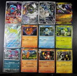 Pokemon Promo Card Lot (12) Cosmo Holo, Full Arts, Team Rockets Wobbuffet, SVI - Image 1