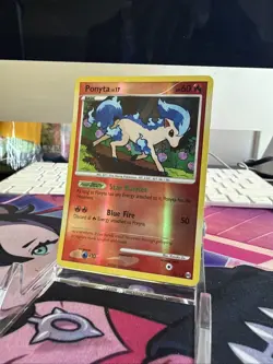 Pokemon Ponyta (Shiny) SH11 Arceus Reverse Holo Shiny Holo Rare Card 2009 - Image 3