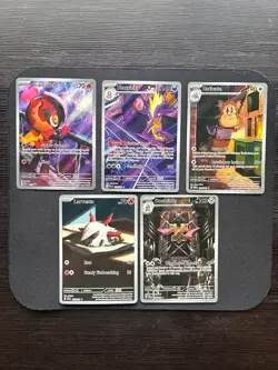 Pokemon Card Lot 5x IR Full Art Charcadet Toxtricity Raticate Larvesta Doublade - Image 1