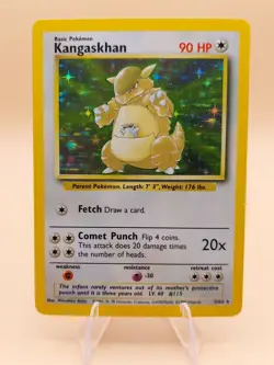 Kangaskhan (No Symbol) Holo Rare Jungle 5/64 Pokemon Card - WOTC 1999 - Image 1
