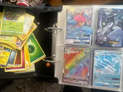400 Plus Pokeman Cards In Book 58 Pages with Binder - Image 1