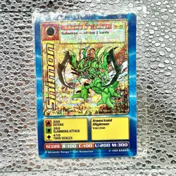 Snimon Bo-25 Vintage Digimon Prism Sticker Card 1st Edition 1999 Holo Rare - Image 2