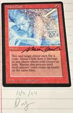 MTG Mana Clash Signed The Dark Magic - Image 1