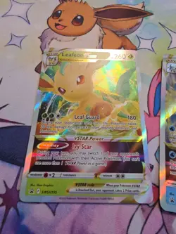 Glaceon VSTAR SWSH197 & Leafeon VSTAR SWSH195 Pokemon Cards - NM - Image 2