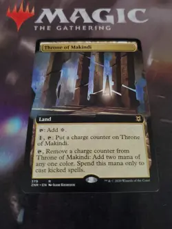 Mtg. 2x Throne of Makindi. Extended Art. Zendikar Rising. Pack Fresh - Image 1
