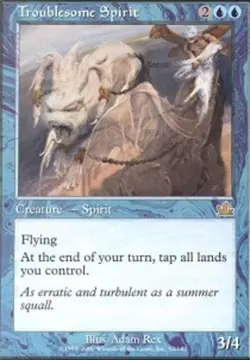 [1x] Troublesome Spirit - Foil Slight Play, English Prophecy MTG Magic - Image 1