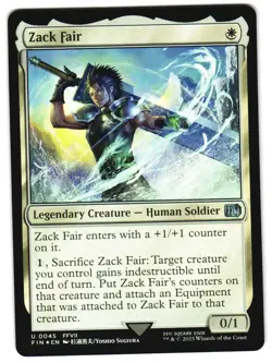 Zack Fair Foil 45 U FINAL FANTASY MTG - Image 1