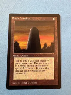 MTG Beta Edition, Basalt Monolith! 1993 Vintage Magic! - Image 1