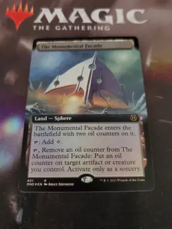 MTG. The Monumental Facade. Foil Extended Art. Phyrexia: All Will Be One. Nm - Image 1