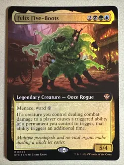 MTG / Felix Five-Boots / OTC / #42 / FOIL (Extended Art) / Mythic / NM - Image 1