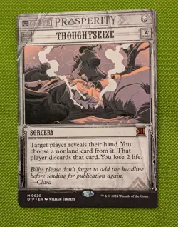 MTG *BREAKING NEWS * OTJ Mythic THOUGHTSEIZE NM - Image 1