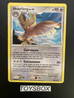 Carte Pokemon Noarfang Rare 34/130/ Bloc DP Diamant Et Perle Base / Bon Etat FR - Image 2
