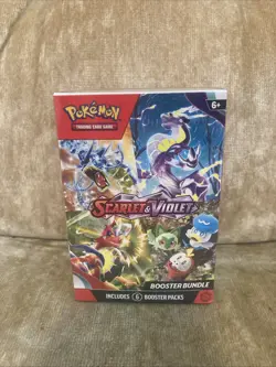 Scarlet Violet Base Set Booster Bundle Pokemon Cards TCG 6 Packs Sealed New - Image 1
