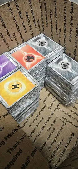 Lot of 4000 Pokemon TCG Basic Energy Cards Various Sets Some Sealed - Bulk Deal! - Image 1