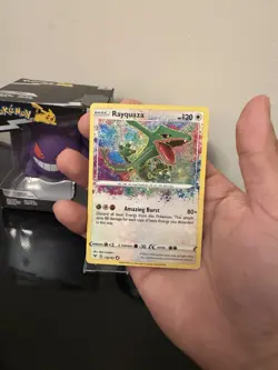 Pokemon TCG Rayquaza Vivid Voltage Holo Card 138/185 Rare, Near Mint Condition - Image 3