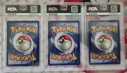 1999 POKEMON FOSSIL - ARTICUNO, MOLTRES + ZAPDOS -LEGENDARY Bird Trio SET- PSA 6 - Image 3