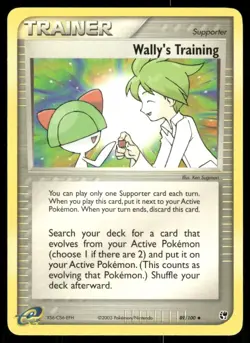 Pokemon Tcg Wally's Training #89 Pokemon Sandstorm NM - Image 1