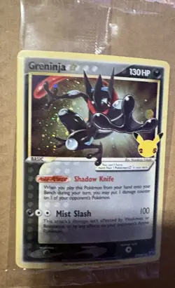 TCG POKEMON CELEBRATIONS GRENINJA GOLD STAR PROMO SWSH144 SEALED - Image 2