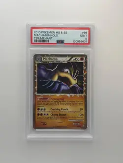 PSA 9 - Machamp Prime - 95/102 - Pokemon Triumphant Ultra Rare - Image 1