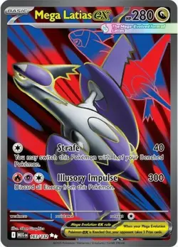 NM-Mint Mega Latias ex - 163/132 - Ultra Rare Pokemon Mega Evolution - Base Set - Image 1
