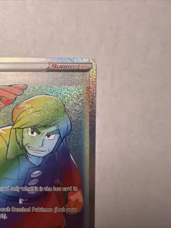 2022 Pokemon Silver Tempest Brandon Full Art Trainer Rainbow Rare 203/195 - Image 5