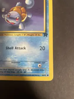 Pokemon TCG Team Rocket #68/82 Squirtle 1st Edition LP #1 - Image 4