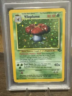 🌺🍃1999 Pokemon Jungle Vileplume Holo #15 PSA 9 Mint WOTC Holo Unlimited 🍃🌺 - Image 2