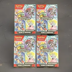 Lot of (4) Pokemon TCG Journey Together Booster Bundle Boxes SEALED - Image 1