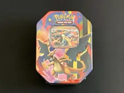 Pokemon Mega Charizard Y ex Tin | 4 Pack + 1 Promo | Factory Sealed - Image 1