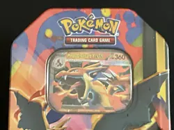 Pokemon Mega Charizard Y ex Tin | 4 Pack + 1 Promo | Factory Sealed - Image 2