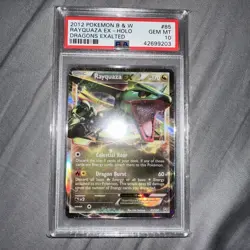 2012 Pokemon Black & White Rayquaza EX Dragons Exalted #85/124 GEM MINT PSA 10 - Image 1