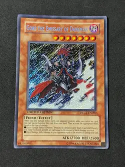 Yugioh Gorz the Emissary of Darkness DLG1-EN000 Secret Rare Limited Edition LP - Image 1