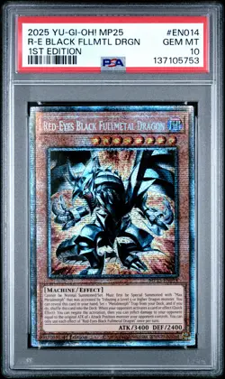 Red-eyes Black Fullmetal Dragon MP25-EN014 1st Starlight Rare Yugioh PSA 10 *753 - Image 1